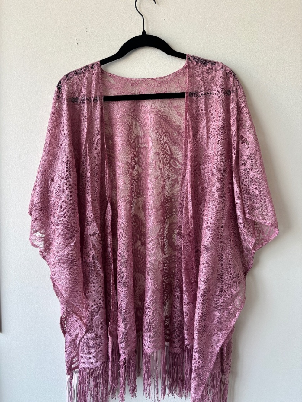 Pink Lace Cardigan